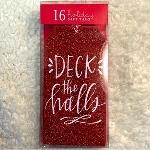 Graphique de France "Deck the Halls" Sparkle Holiday Gift Tags Set of 16